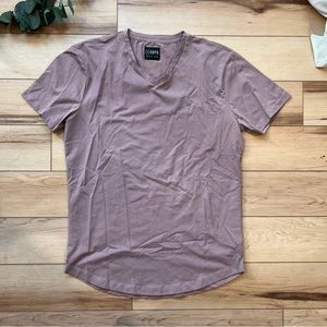 Craft Pink Short Sleeve Tee with Curved Hem